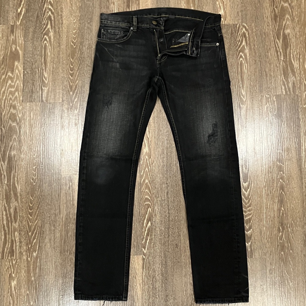 A/X Armani Exchange Men's Black Slim Straight Jeans